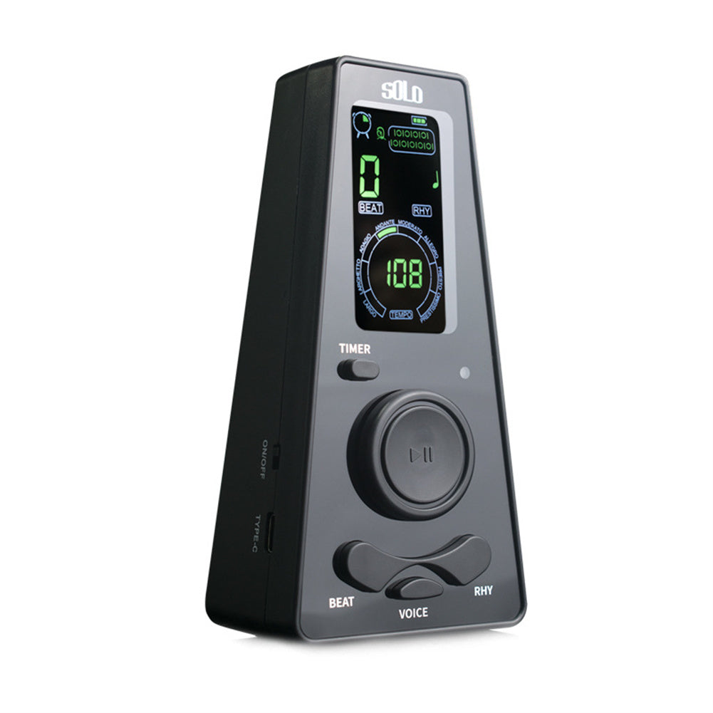 Universal Accurate Electronic Metronome Mini Metronome Timing Function Ic Voice Chip Smart Chip For Guzheng Piano Guitar Violin black