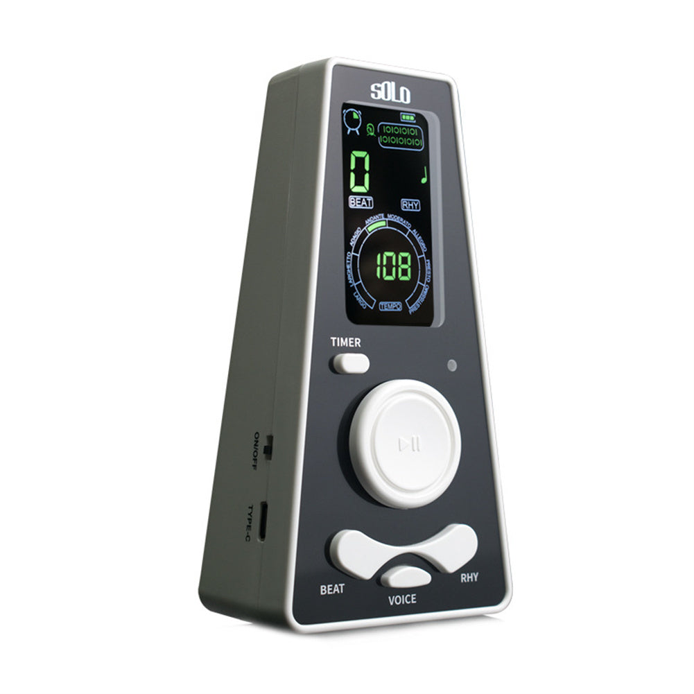 Universal Accurate Electronic Metronome Mini Metronome Timing Function Ic Voice Chip Smart Chip For Guzheng Piano Guitar Violin White