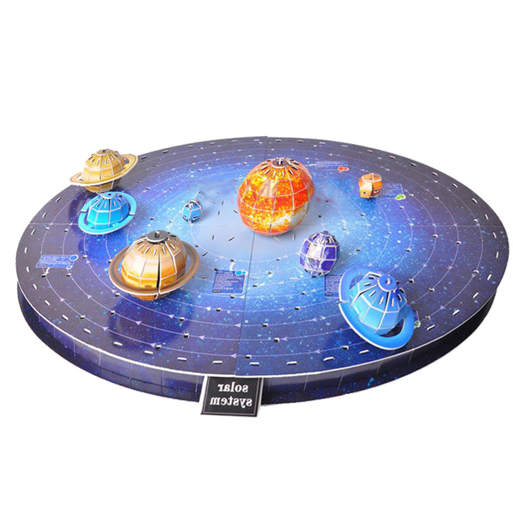 Paper 3D Planet Puzzles Interactive Creative Space Eight Planetary Satellite Diy Assembly Model Handmade Crafts Jigsaw Toys Planet Jigsaw