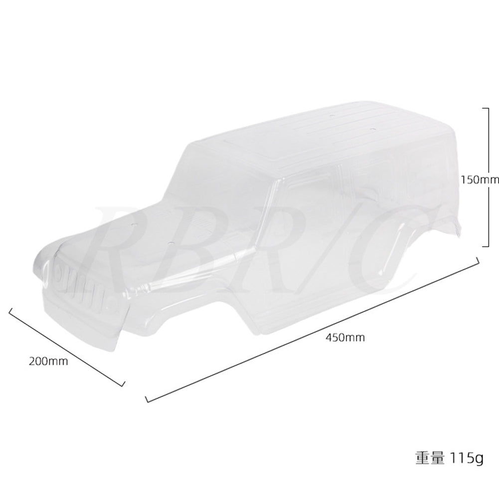 Simulation Shepherd Car Shell Diy Modified Model Accessories For 313-wheelbase Chassis R672T 313 wheelbase transparent car shell