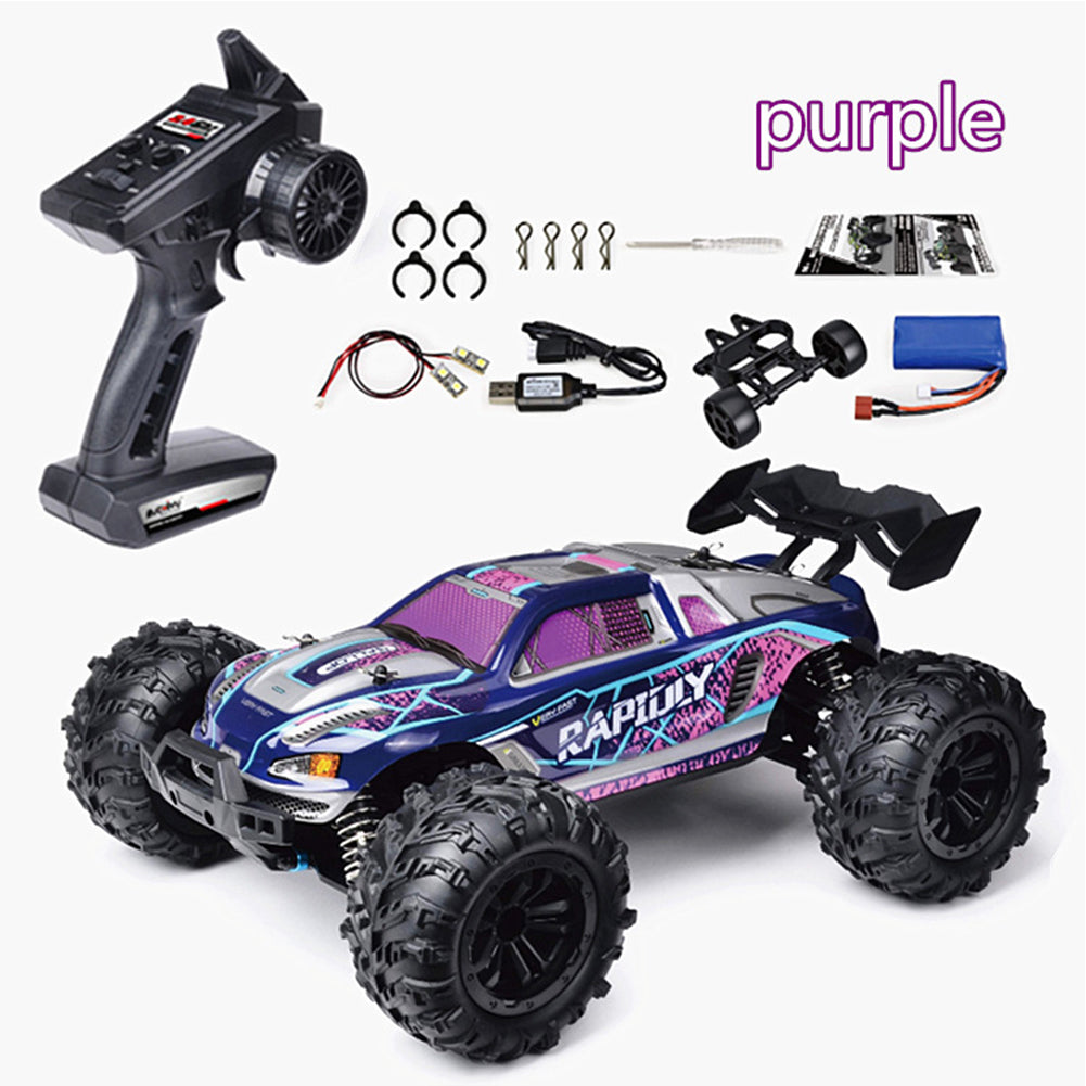 High-speed Remote Control Car 4wd 1:16 Led Light Stunt Drift Car Play Toys For Boys Purple 101