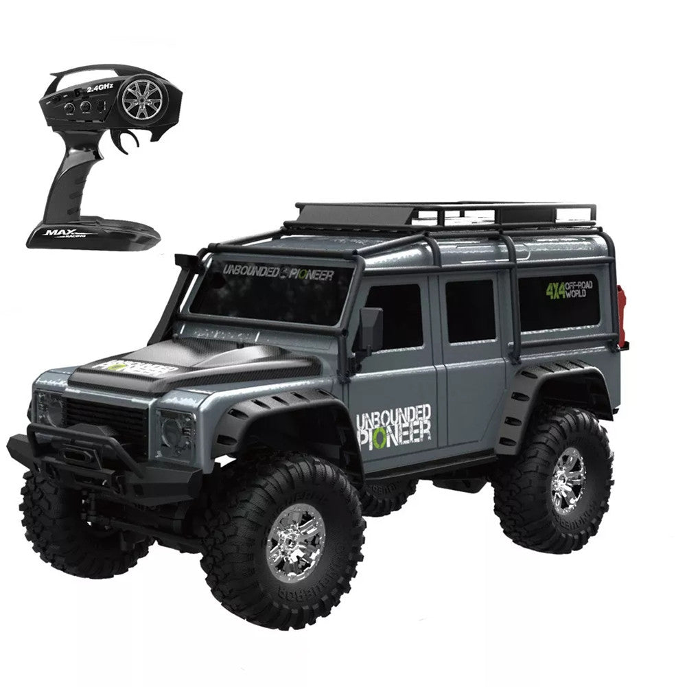 1/2 Battery HB ZP1001 1/10 2.4G 4WD Rc Rally Car Proportional Control Retro Vehicle LED Light RTR Model Outdoor Toys gray_Single battery