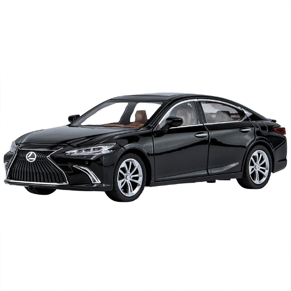 Zinc Alloy Simulation Car Model Miniature Model With Sound Light Model 1:24 Es300 Toy Car Boys Gifts For Car Model Lovers black