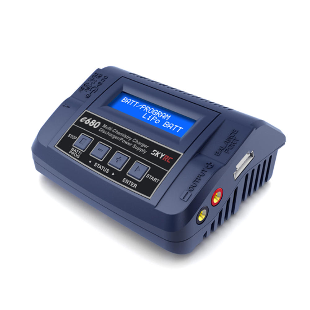 SKYRC e680 80W 8A AC/DC Balance Charger Discharger for 1-6S Lipo Battery US plug