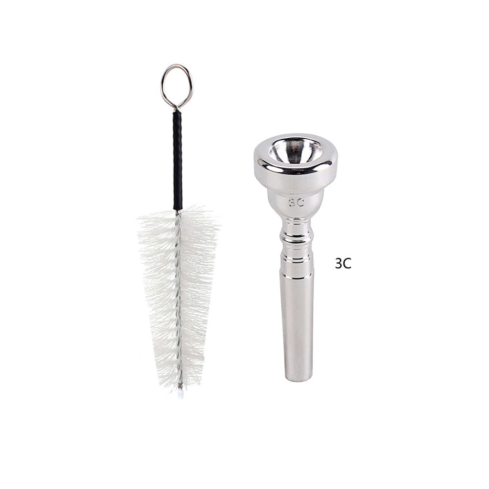 3C Trumpet Mouthpiece With Brush Set Big Mouthpiece Musical Instrument Accessories