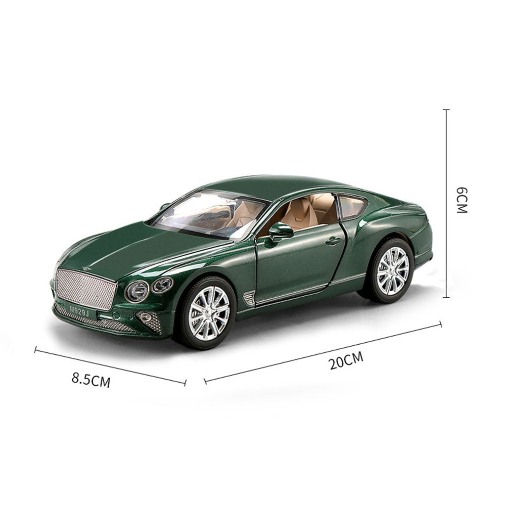 GT Racing Car Model Toys Music Light Pull Back Car for Children green