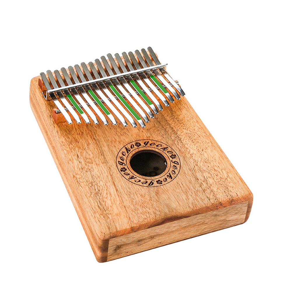 17 Key Wooden Thumb Piano Kalimba B Music Instrument Toy Gift yellow