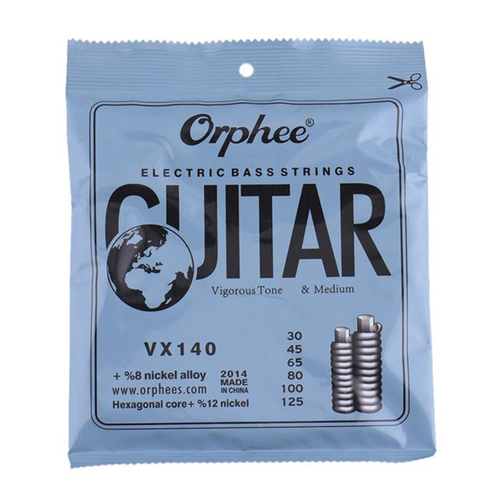 Orphee VX Series 4/5/6 pcs Electric Bass Strings Hexagonal Steel Nickel Alloy Wire Medium Light Strong VX140/6 string
