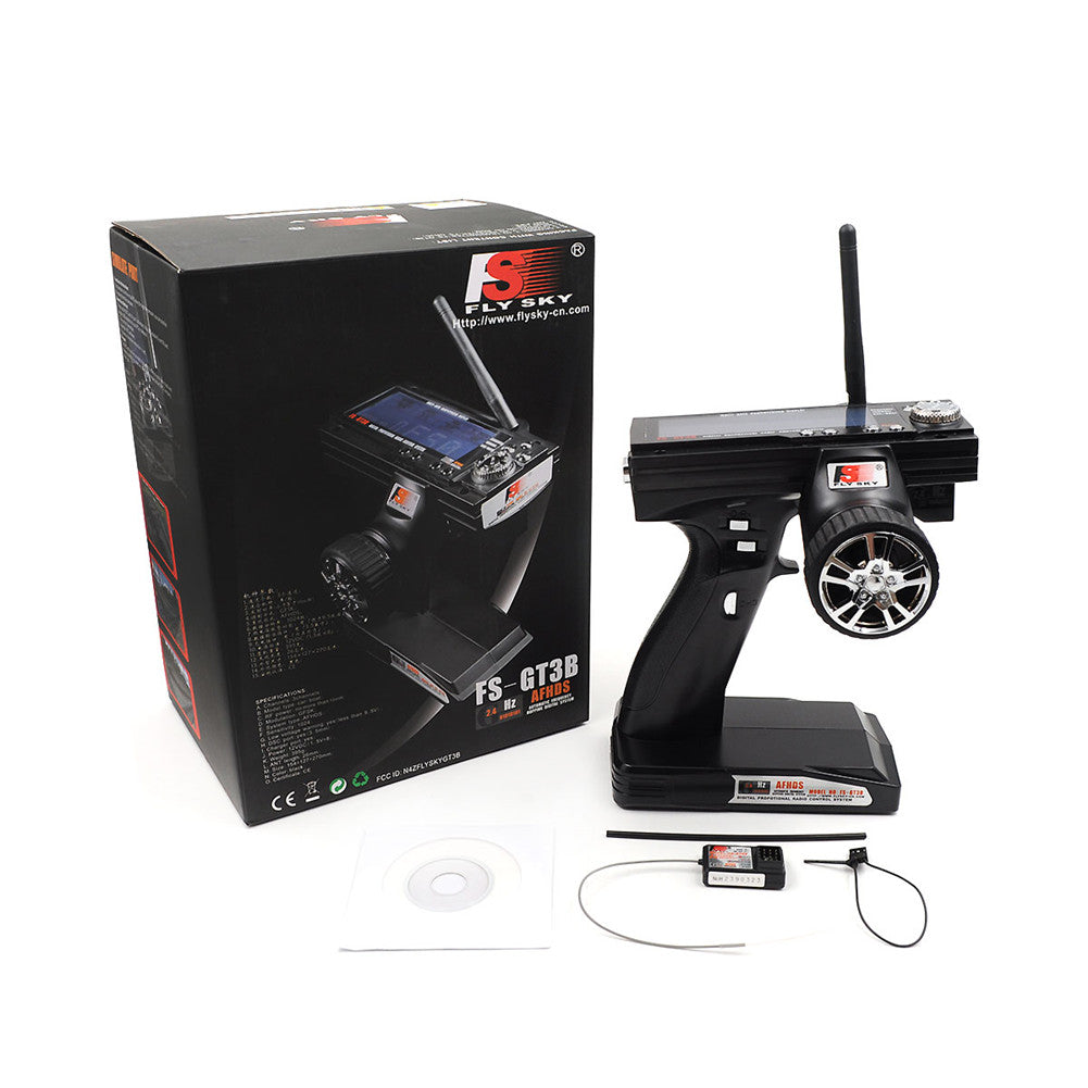 Flysky FS GT3B 2.4G 3ch RC System Gun Remote Control Transmitter and Receiver for RC Car RC Boat default