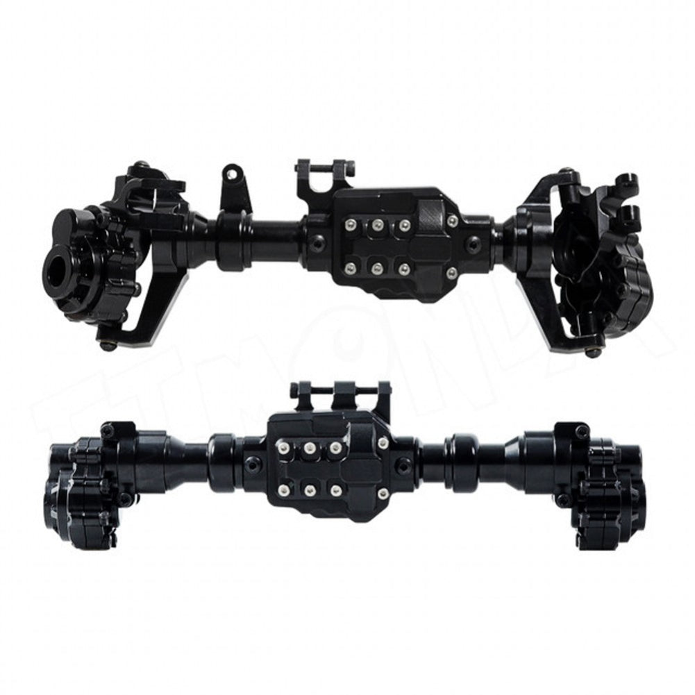 Front And Rear Portal Axle Housing Aluminium Alloy for 1/10 RC Crawler Traxxas TRX-4 gold+black