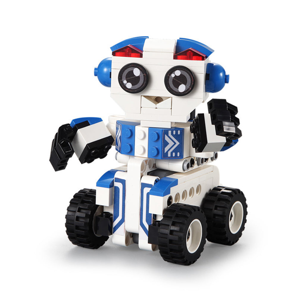 Car Model Building Blocks Assembled Toy Robot Vehicle 2 Shapes Movable Parts Deformation Pull Back Car Exquisite Children Gifts C52018