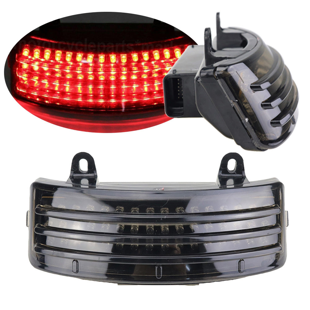 Tri-Bar LED Rear Tail Brake Splash Guard Tip Light for Touring 14-18 Street Glide&Road Glide 15-18