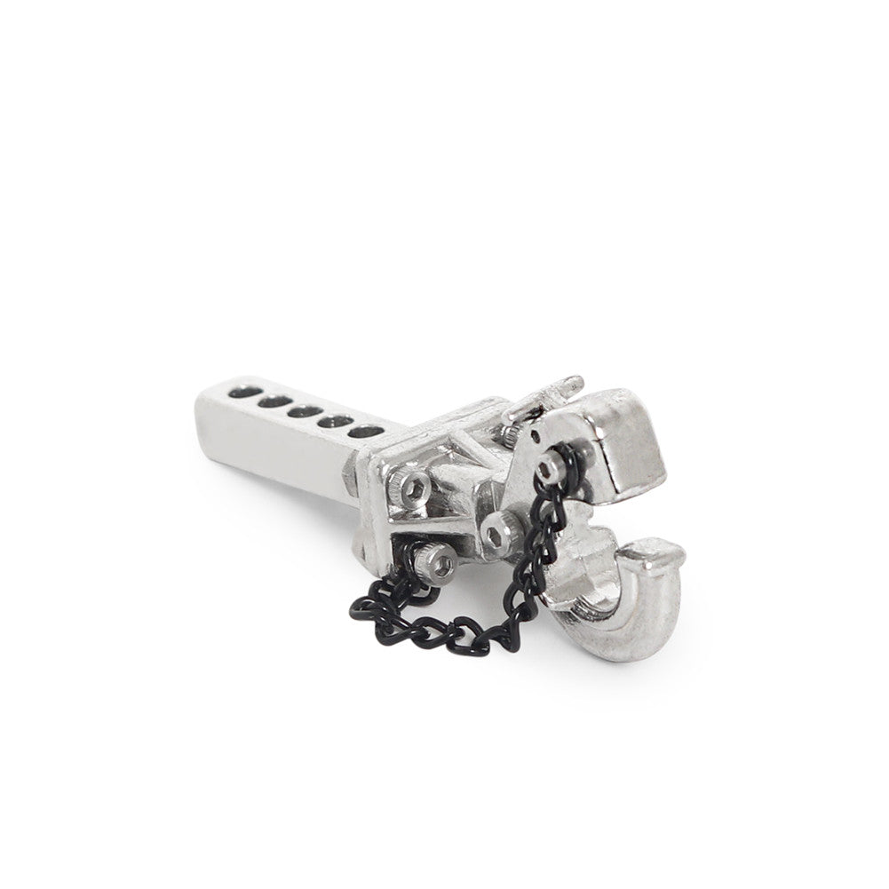 Metal Trailer Hook for Traxxas TRX4 Axial SCX10 90046 90047 1/10 RC Car Climbing Car Model Crawler Car Parts Silver