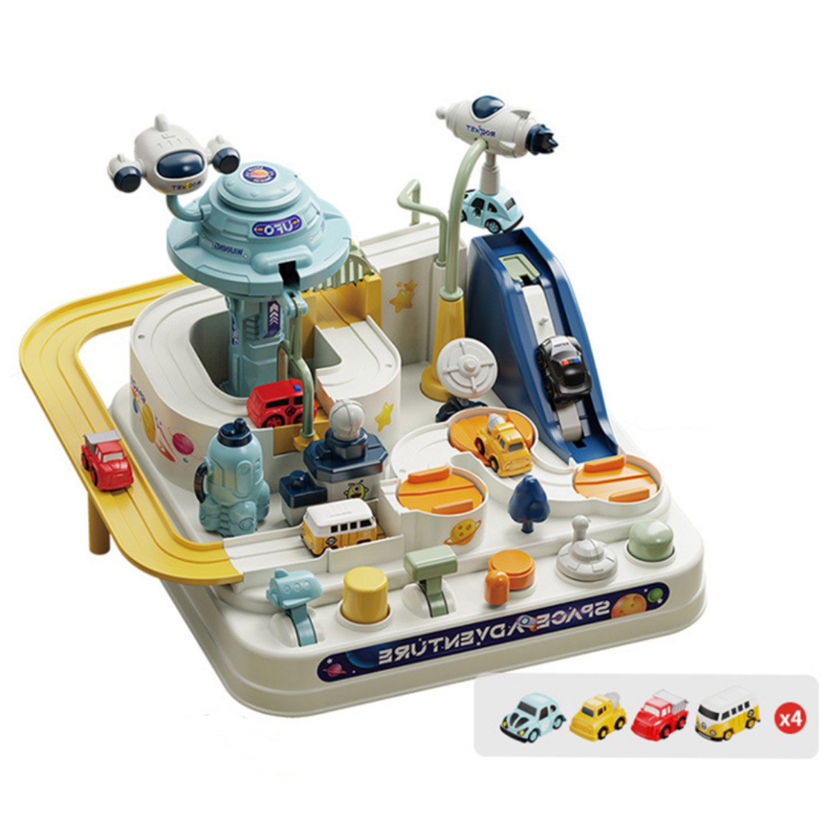 Car Adventure Toys Cars Race Tracks With Vehicle Interactive Game Preschool Educational Toys
