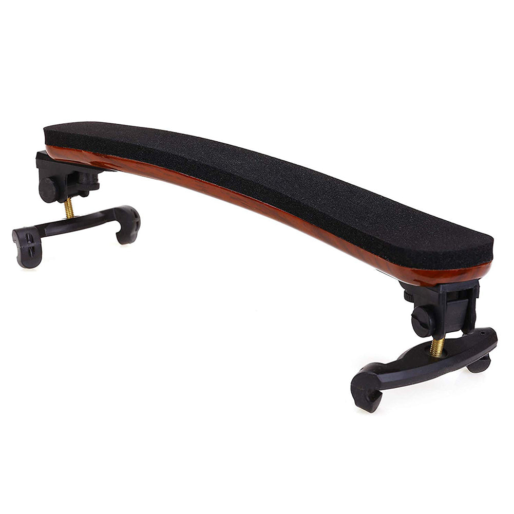 Maple Wood Violin Shoulder Rest for 3/4 and 4/4 Violin with Height Adjustable Feet Wood color
