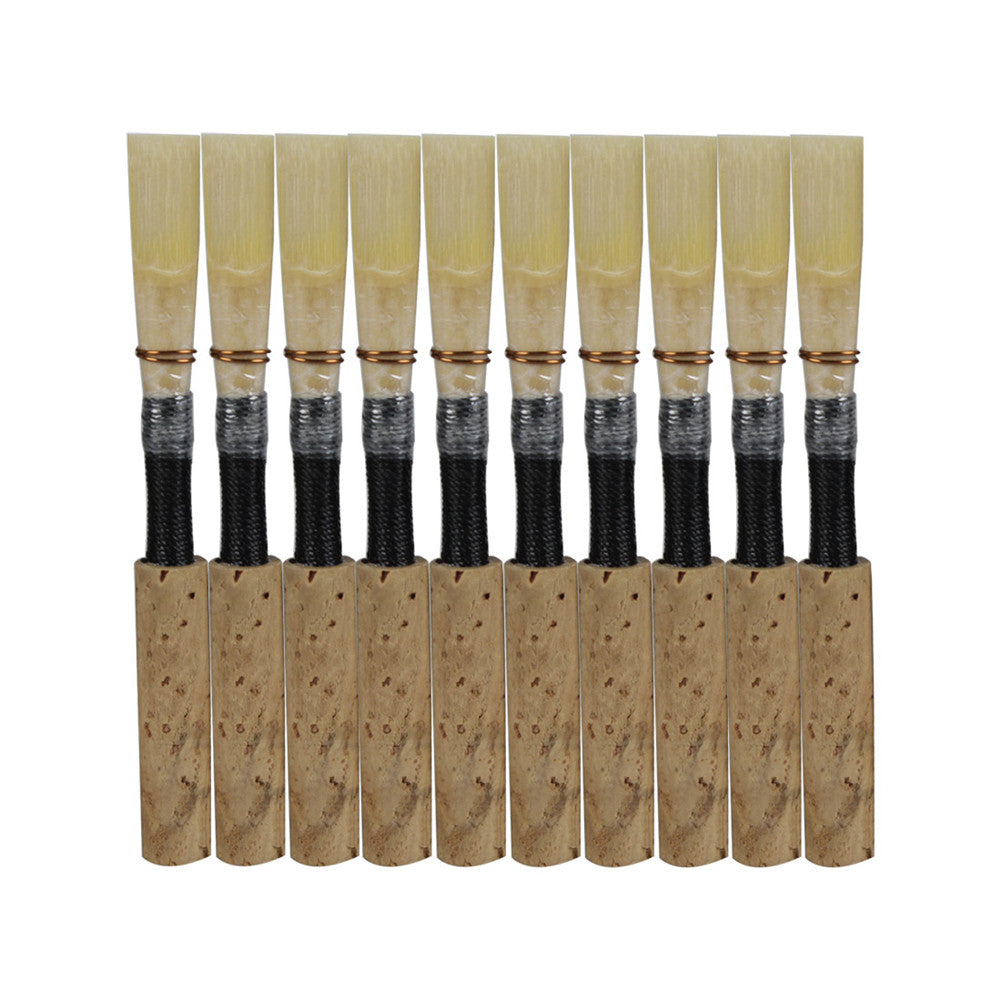 10pcs/set 7.2x0.7x0.7cm Natural Reed Oboe Reeds Wind Instrument Part black