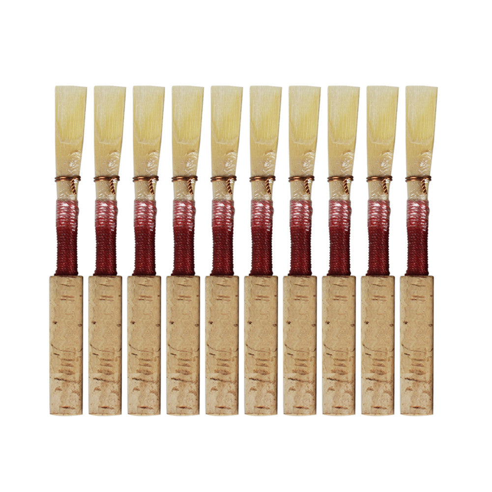 10pcs/set 7.2x0.7x0.7cm Natural Reed Oboe Reeds Wind Instrument Part red