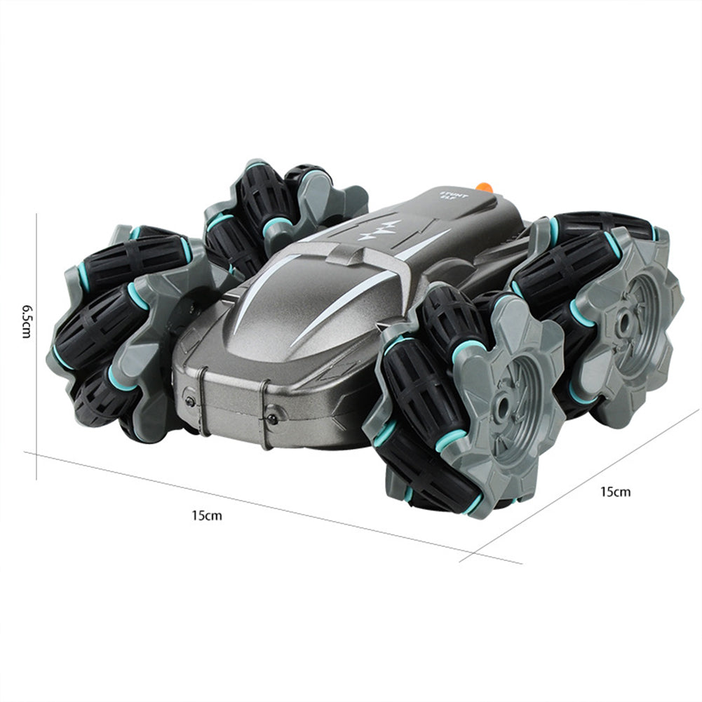 Wireless Remote Control Stunt Car Lateral Drifting Light-emitting Electric Remote Control Car Toy Grey