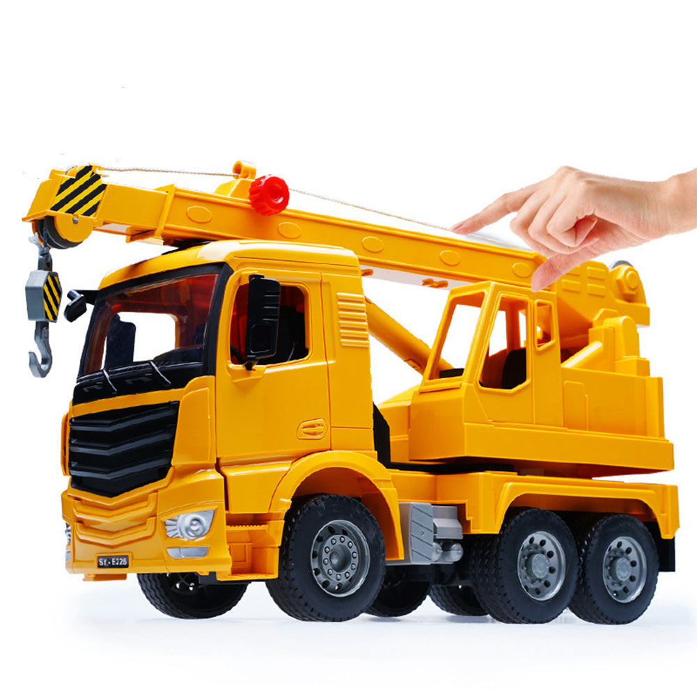 Simulation Crane Model 360 Degrees Rotatable Console Engineering Vehicle Toys Holiday Birthday Gifts For Baby Boys Children Large manual crane toy