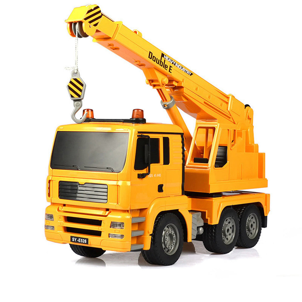 Large Remote Control Crane Toys Rechargeable 360 Degree Rotation Console Simulation Construction Vehicle Model For Children Large remote control crane