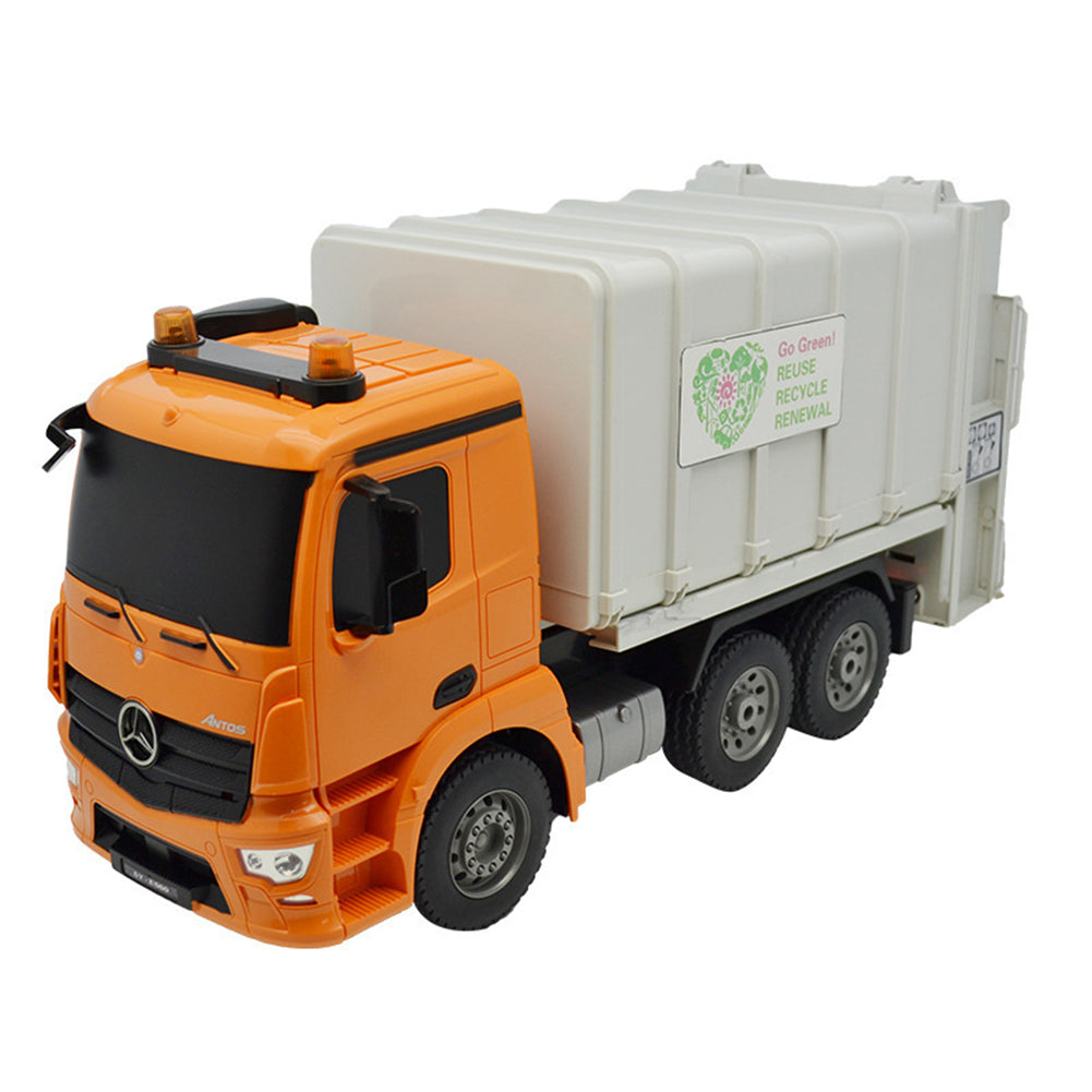 2.4g Remote Control Garbage Truck Toy Simulation Charging Cleaning Engineering Sanitation Vehicle Model Gifts For Boys Children