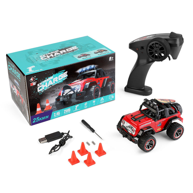 Wltoys 322221 2.4g Radio System 1/32 2wd 280 Brushed Motor Mini Remote Control Car Off Road Vehicle Models W/ Light Children Toys Red