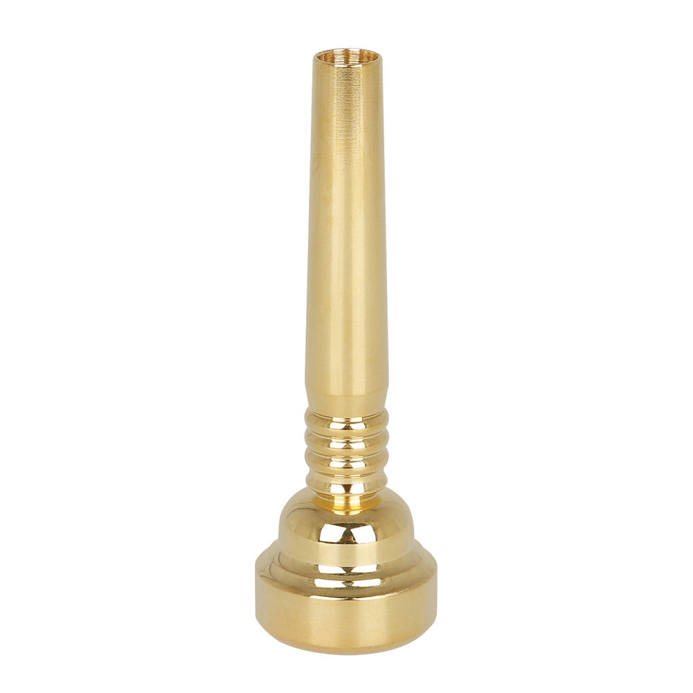 17C Musical Trumpet Mouthpiece Accessories Tone Brass Instrument Professional Mini Portable Bugle Mouth Golden