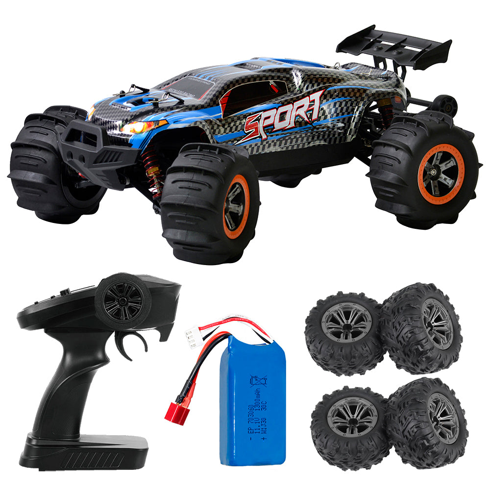 Xlf F-10 Full-scale Four-wheel Drive Off-road Vehicle 1:12 Bigfoot High-speed 2.4g Remote Control 2216 Outer Rotation Motor Rc Model Car Two-wheel single battery