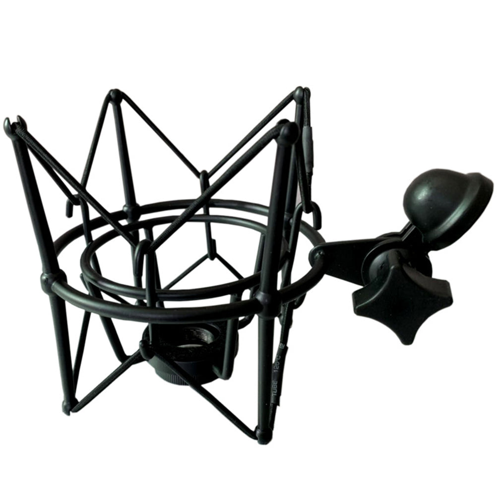 Metal Shock Mount Stand Microphone Spider Suspension Shockproof Mic Holder Clip Bracket black