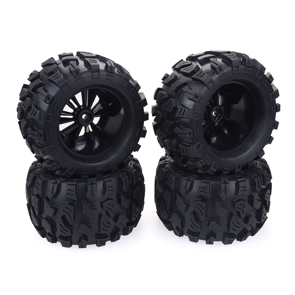 4PCS 1/10 Truck Wheels Tires for HPI HSP Savage XS TM Flux ZD Racing LRP 4PCS