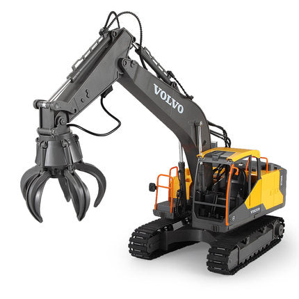 Children Remote-controlled Toy Digger Electric Remote Control Alloy Excavator Three-in-one Alloy Dipper E568-001