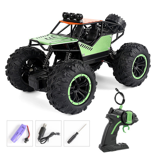 C021 RC Car With LED Light 4WD Remote Control Rock Crawler Off Road Vehicle Toys Birthday Christmas Gifts For Boys c021 green
