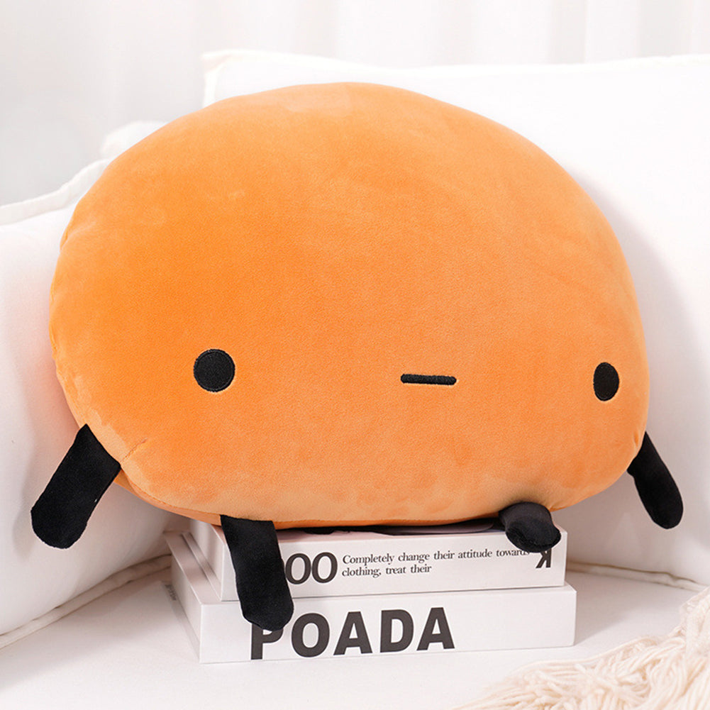 Hand Warmer Plush  Pillow  Toys Cute Potato-shaped Soft Comfortable Sofa Cushion Practical New Years Birthday Gifts For Men Women Light Brown_35cm (with hand warmer)