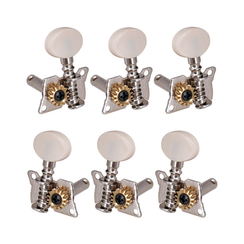 Left Right Classical Guitar String Tuning Pegs Machine Heads Tuners Keys Part 3L3R Professional Guitar Parts Accessories white