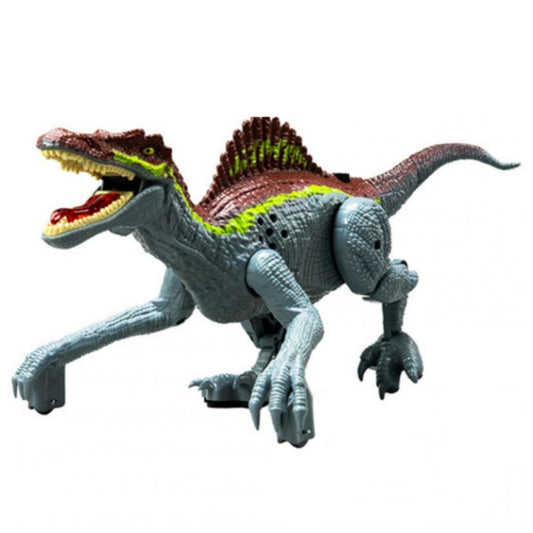 Remote Control Dinosaur Toys For Kids 2.4Ghz Realistic Jurassic Dinosaur RC Robot Toy With Light Sound Birthday Gifts For Boys Girls grey