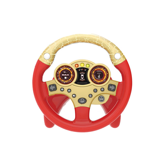 Co-pilot Steering Wheel Toys With Base Children Simulation Driving Early Educational Toys Gifts For Boys Girls Steering wheel