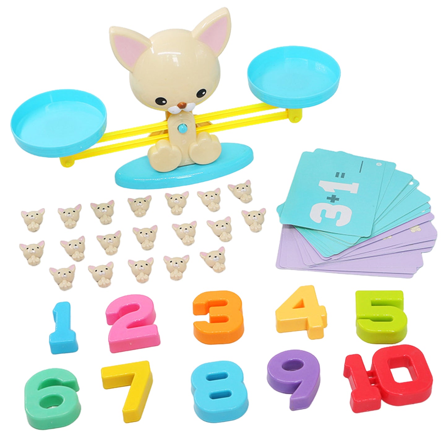 Puppy Balance Math Counting Game Learning Scale STEM Educational Toys Teaching Aids Gifts For Preschool Boys Girls puppy