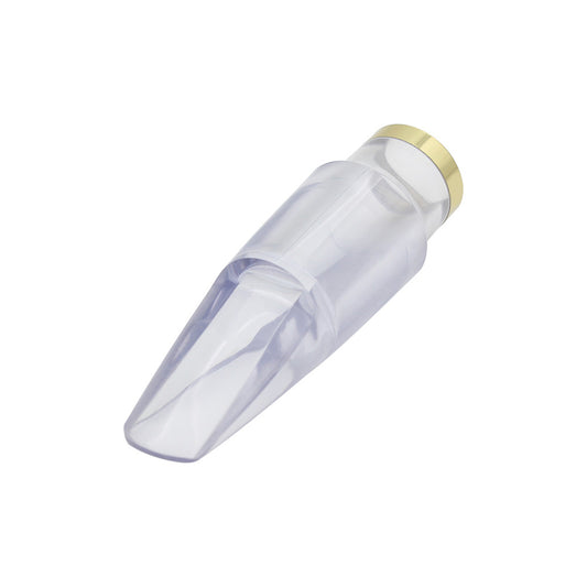 Professional Alto Saxophone Mouthpiece For Sax Playing Music Transparent Golden Rim Alto Saxophone Mouthpiece Saxophone Parts Transparent color_Golden rim