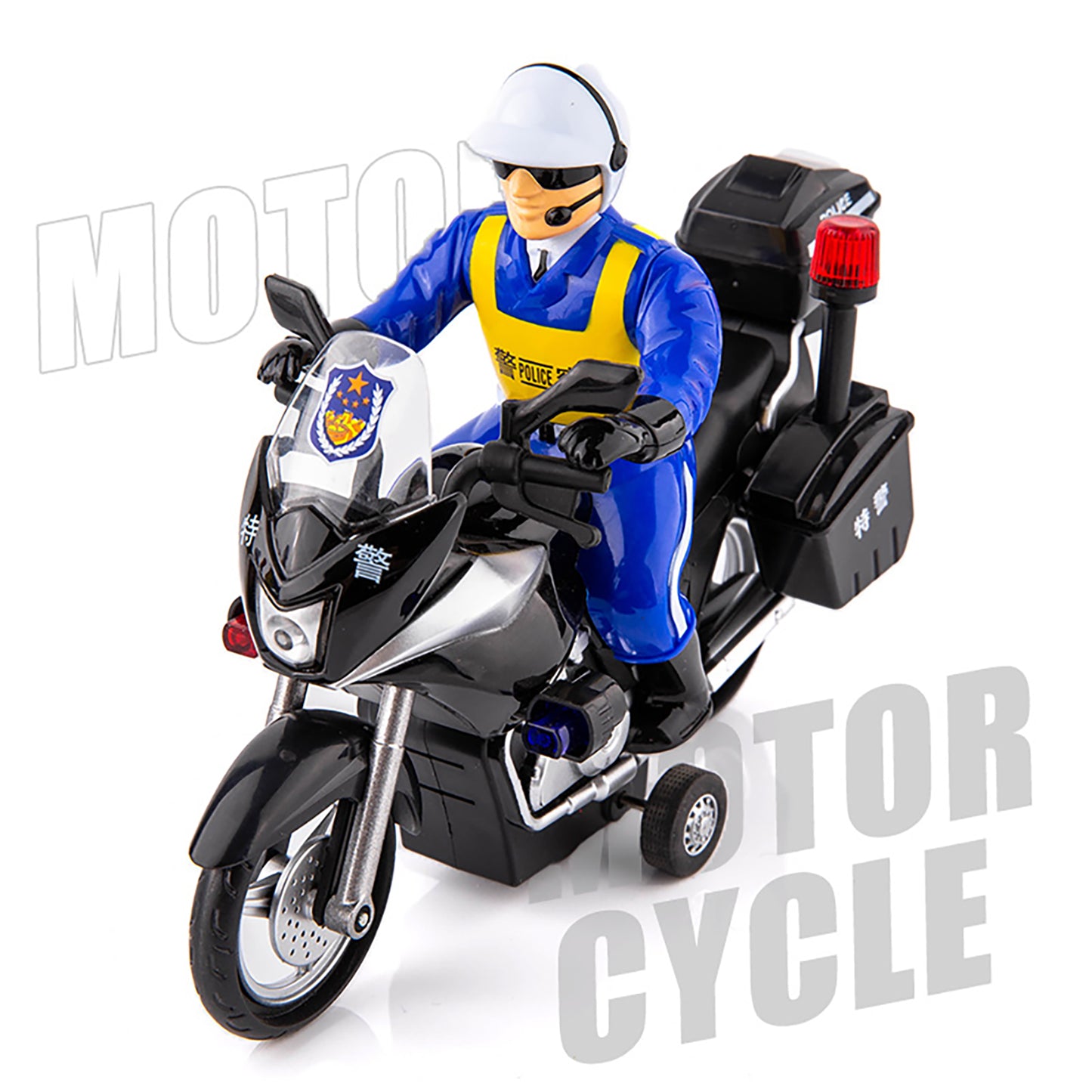 1:14 Alloy Motorcycle Model Simulation Pull-back Diecast Motorcycle With Figure Doll