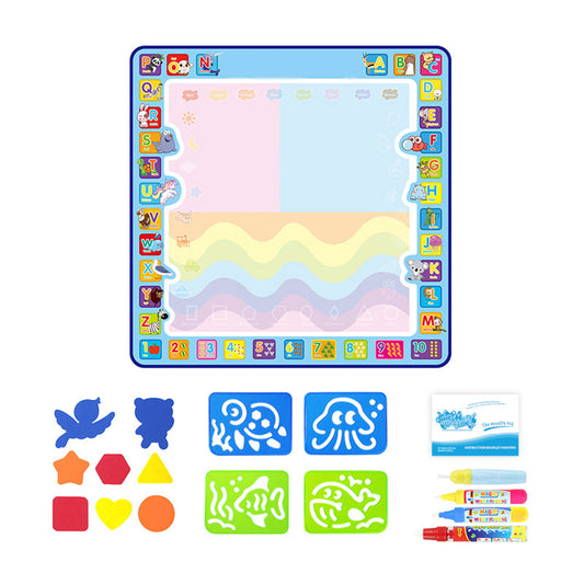 Water Doodle Mat For Kids Coloring Doodle Mat With Magic Pen Painting Board Educational Toys For Boys Girls Gifts CP4917 100 x 100cm