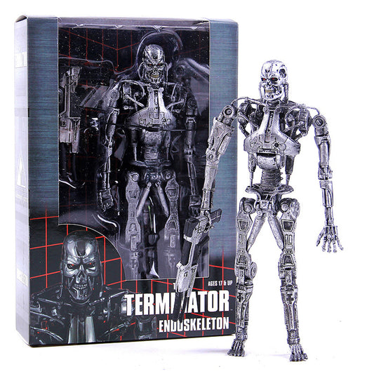 Cartoon Movie Figure Doll for The Terminator T800 T1000 Mechanical Endoskeleton Model Toy Bookshelf Decoration