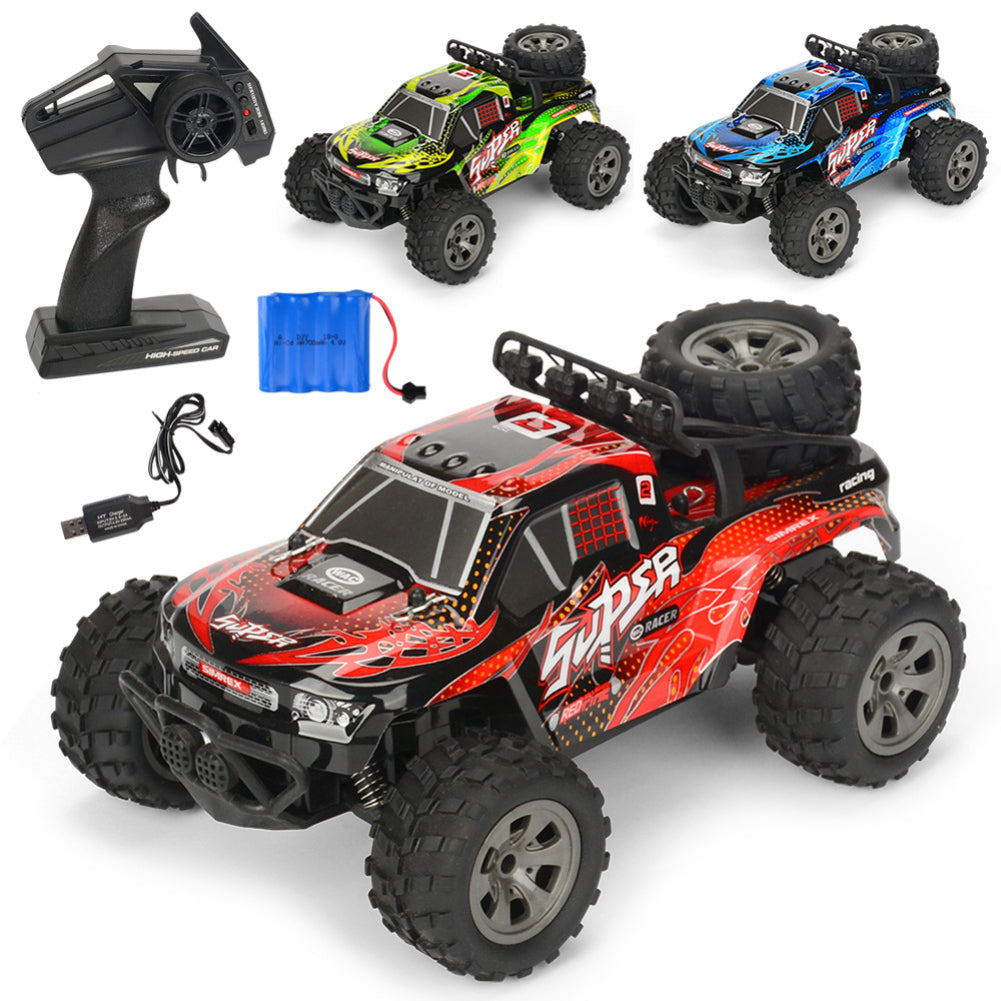 Remote controlled car Remote control furious 1:18 Scale RC Car 4D Off Road Vehicle 2.4G 20km/h Radio Remote Control Car red