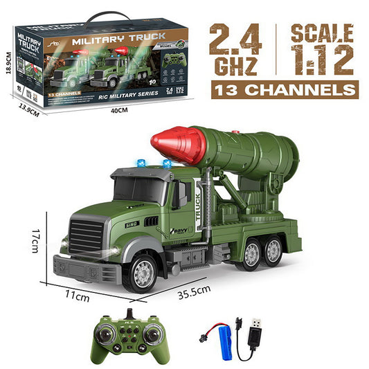 RC Missile Launching Vehicle Simulation Outdoor Off-road Vehicle Model Toy