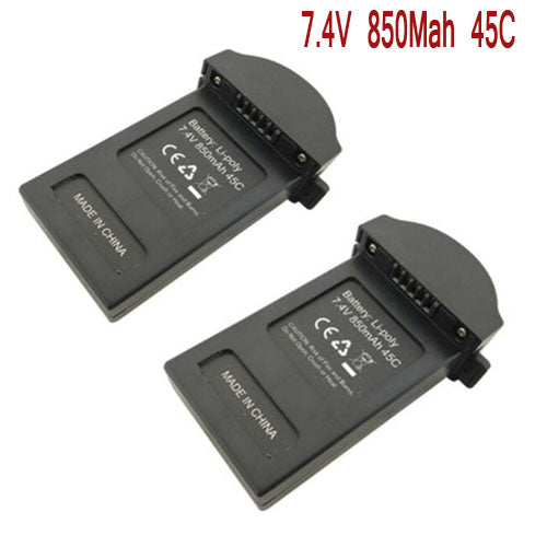 2PCS 7.4V 850mAh Lithium Battery for MJX B3 Mini Bugs 3Mini Brushless Quadcopter Spare Parts Lithium Battery