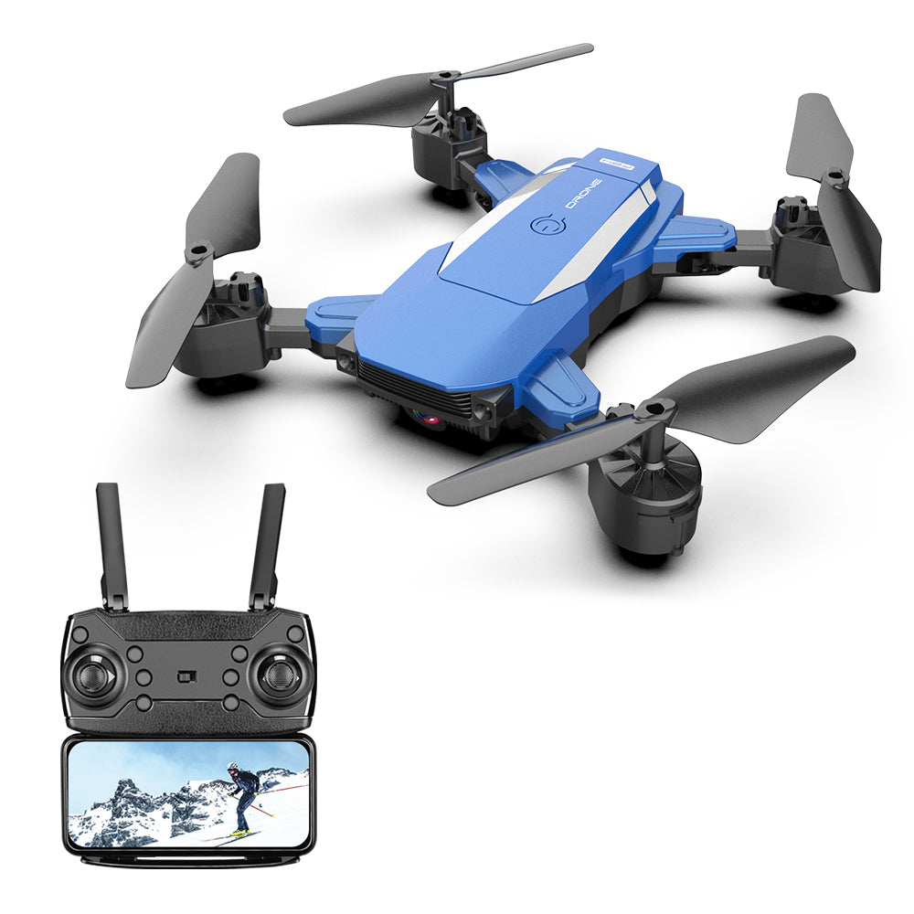 F84 Quadcopter Wireless RC Drone With 4K/5MP/0.3MP HD Camera WiFi FPV Helicopter Foldable Airplane For Children Gift Toy blue_4K 1B
