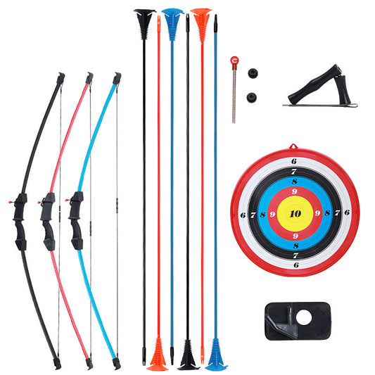 F021 Children Archery Bow Arrow Sets Fiberglass Practice Bow Entertainment