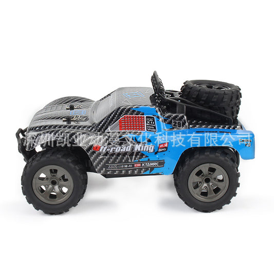 KYAMRC 1:18 RC Short Pickup Car Model 2.4G Remote Control Big-foot Off-road