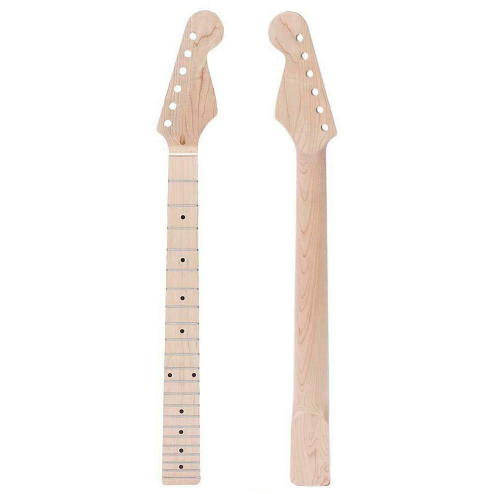 22 Fret Maple Electric Guitar Neck for Strat Stratocaster ST Parts  Wood color