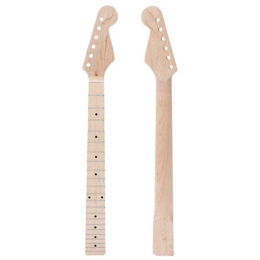 22 Fret Maple Electric Guitar Neck for Strat Stratocaster ST Parts  Wood color