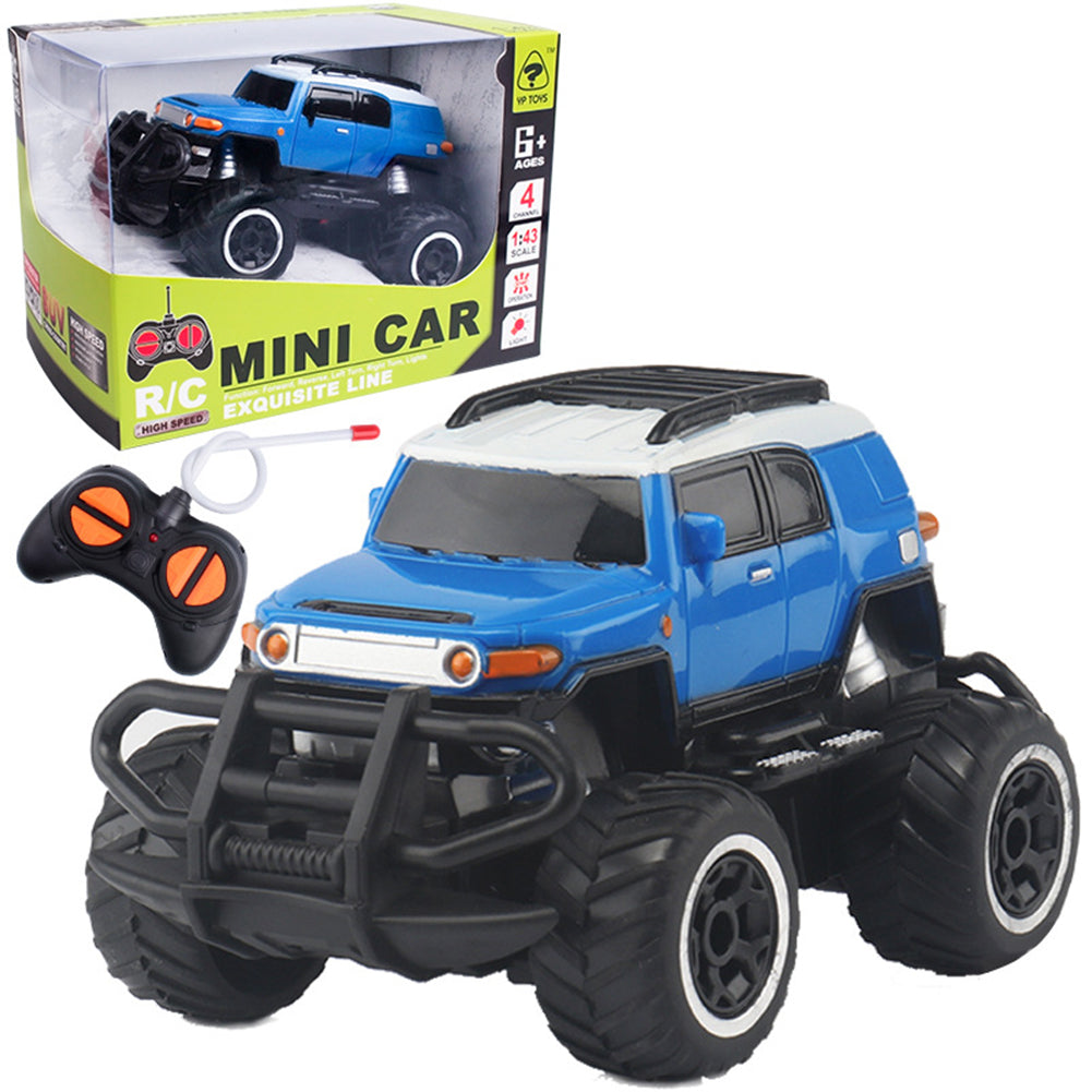 Remote Control Car 4CH Remote Control Off-road Vehicle Model Toys Birthday Gifts For Boys Girls Aged 3+ blue